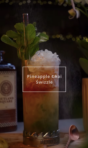 Pineapple Chai Swizzle | Spiced Rum Recipe