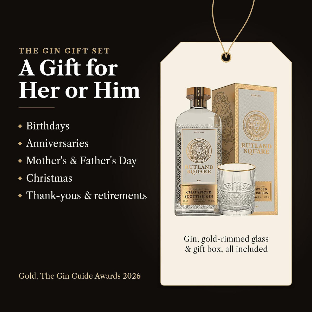London Dry Scottish Gin 70cl w/t Gift Box, 41% ABV