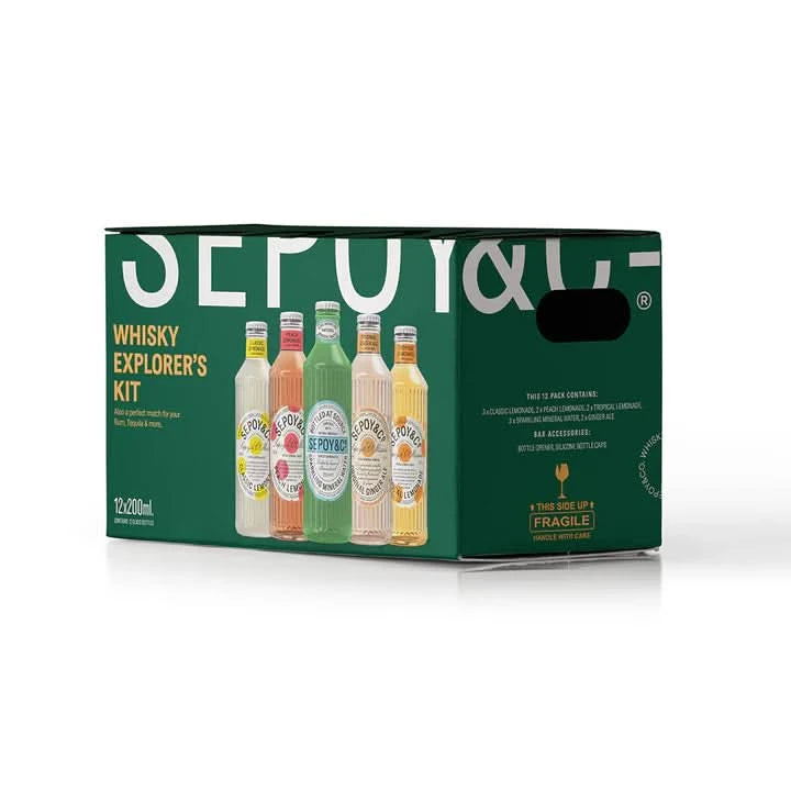 Cocktail Mixers Kit - Whiskey Pairing (12 pack)