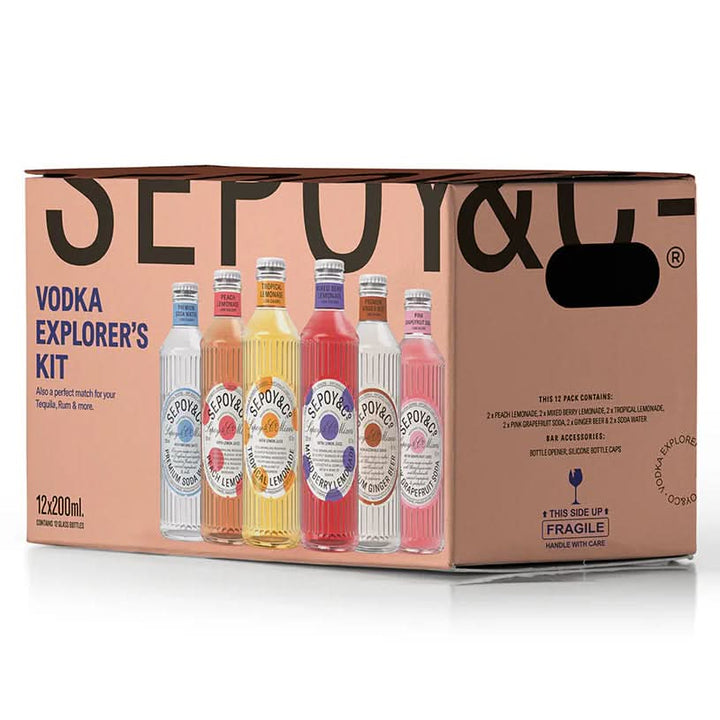 Cocktail Mixers Kit - Vodka Pairing (12 pack)