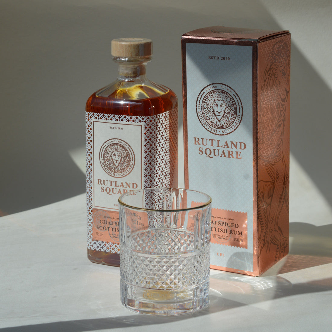 Chai-Spiced Scottish Rum 70cl w/t Rose Gold Gift Box, 41%ABV