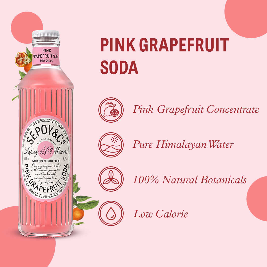Pink Grapefruit Soda 200ml Multipack